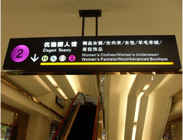 商場吊桿燈箱