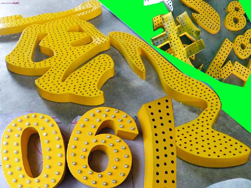 穿孔發光字，外露發光字制作