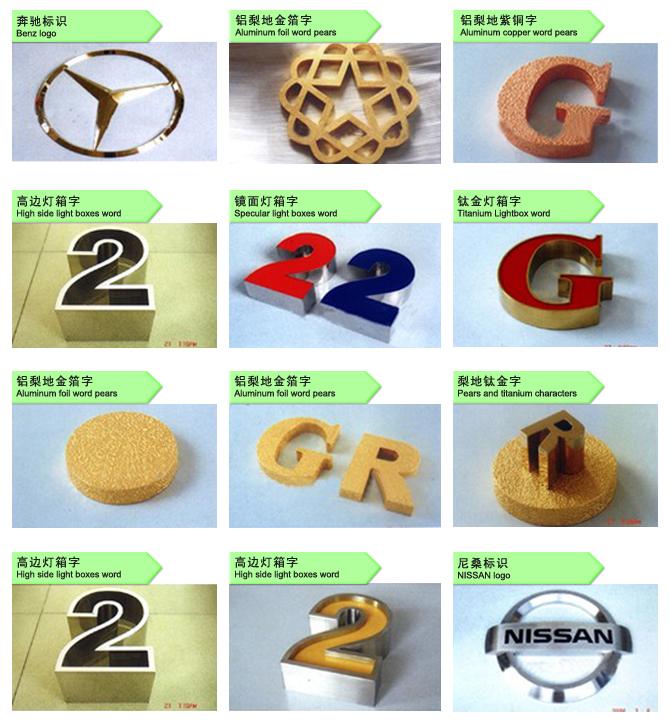 常見的廣告字，廣告字分類